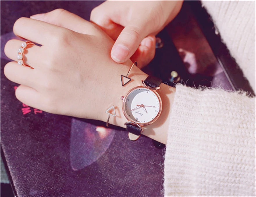 Montre Femme, простые, модные, специальный дизайн, циферблат, кварцевые часы, женские наручные часы, высокое качество, повседневные часы для женщин, zegarek damski