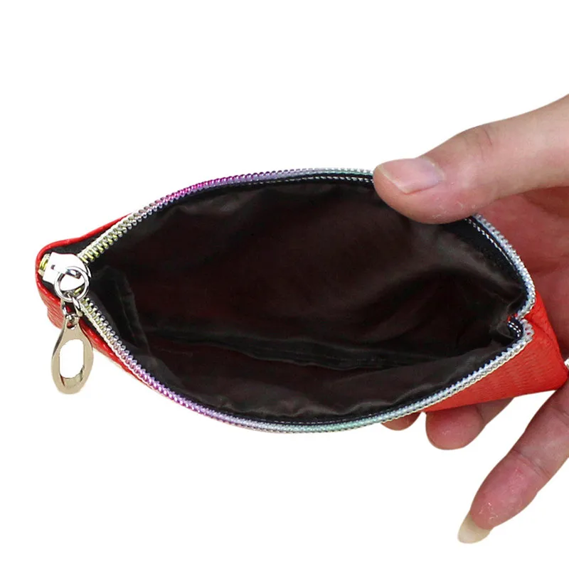Женский кошелек для монет, модный мини-кошелек из искусственной кожи, клатч на молнии, сумочка для девушек, маленькая одноцветная сумка, Femme Portefeuille