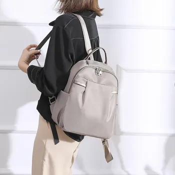 

Fashion Casual 2019 Women Color Matching Wild Fashion Leisure Travel Bag Student Bag Backpack
