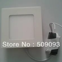 20 шт./лот 6 Вт Размер отверстия 105*105 мм СИД панельный свет AC86~ 265 V 2 года warrantycold/теплый белый