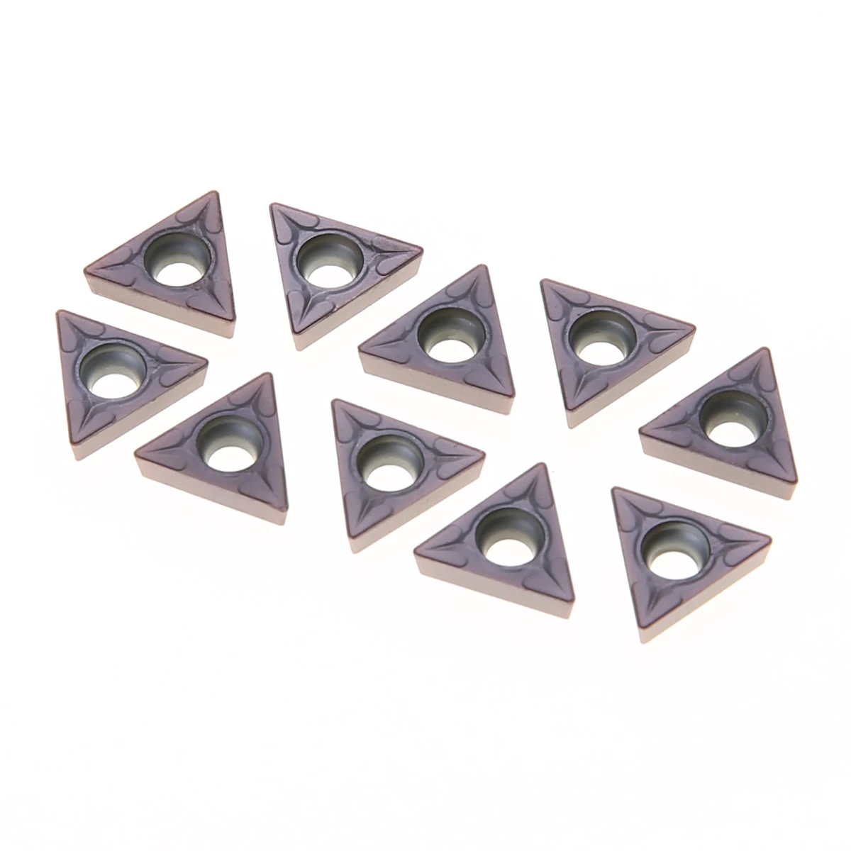 10pcs Durable Carbide Inserts TCMT110204/TCMT 731 Blades Processing Cutter for Lathe CNC Turning Boring Tool 10mm*10mm*2mm