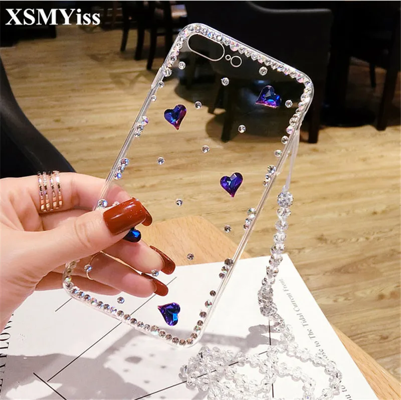 

3D Luxury Bling Crystal Rhinestone Cases For Xiaomi 6 8 9 Lite 5X 6X Max3 For Xiaomi Redmi 7 Note 6 7 4X 5A Diamond Case Cover
