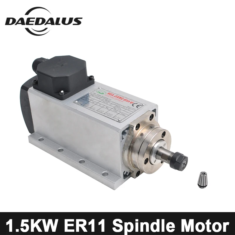 

1.5KW ER11 CNC Spindle Motor Air Spindle Router Motor 220V /110V ER11 Collet Milling Machine Tools For Engraving With 4 Bearings