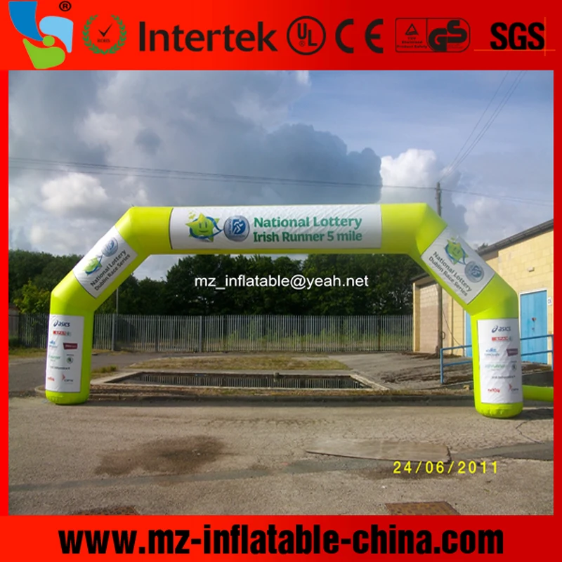 

MZQM Free shipping Customized inflatable arch inflatable finish line arch with custom logo inflatable racing arch