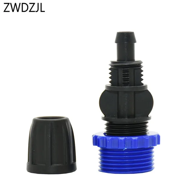 Drip irrigation Male Thread 1/2 to 8/11 hose Lock Nut Connector 3/4 TO