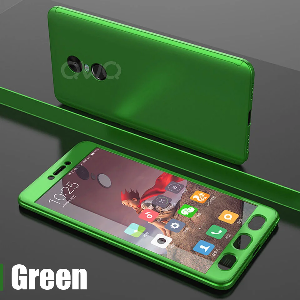 360 Degree Protection Hard Cases For Xiaomi Redmi 4X Note 4 Note 4X Shockproof Full Cover Phone Shell 6