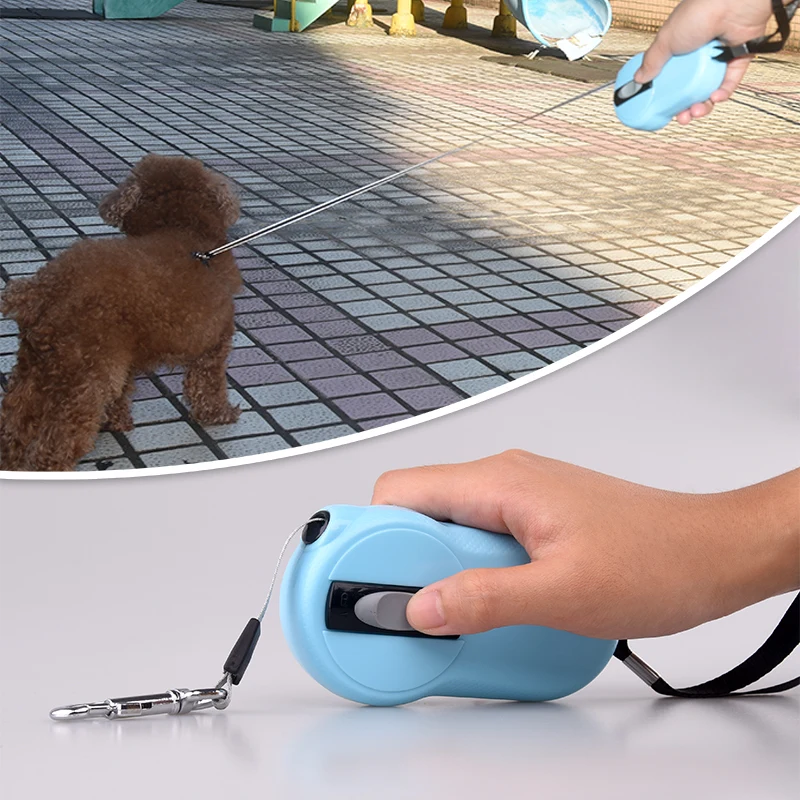 

Walking Running Automatic Retractable Dog Leash For Cat Easy Grip 2 Meters Pulling Lead Leash for 3-10kg Small Dogs