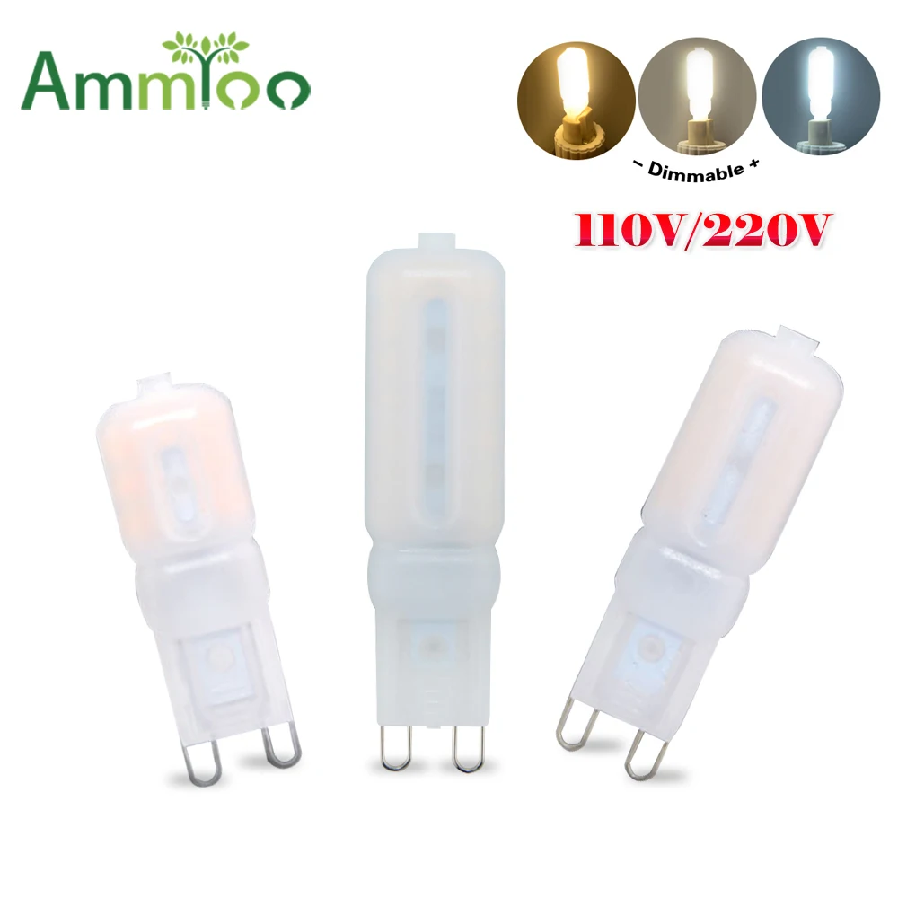 Светодиодная лампа G9 220 В 110 перем. Тока SMD 2835 диммируемая высокого
