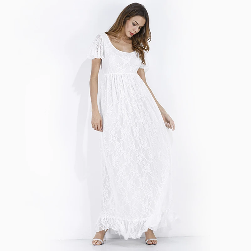 Women Dress Maternity Photography Props Lace Pregnancy Clothes Maternity Dresses for Pregnant Photo Shoot Cloth Plus 2019 New