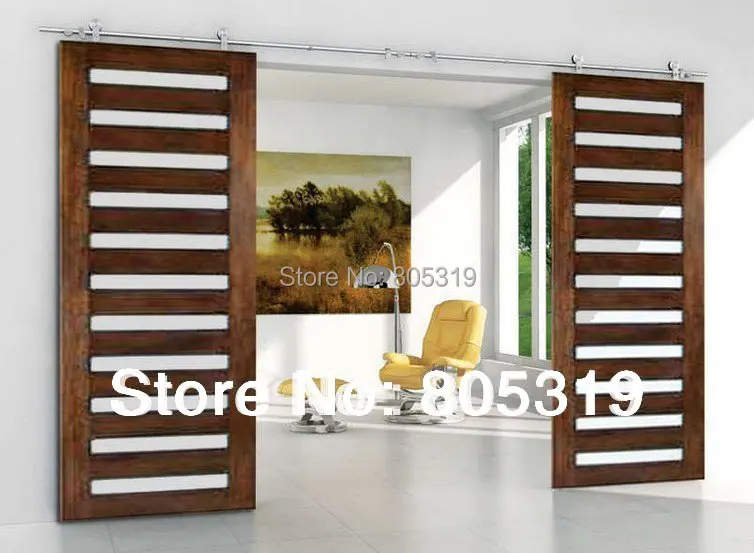 diyhd 244cm 400cm stainless steel sliding barn door hardware top