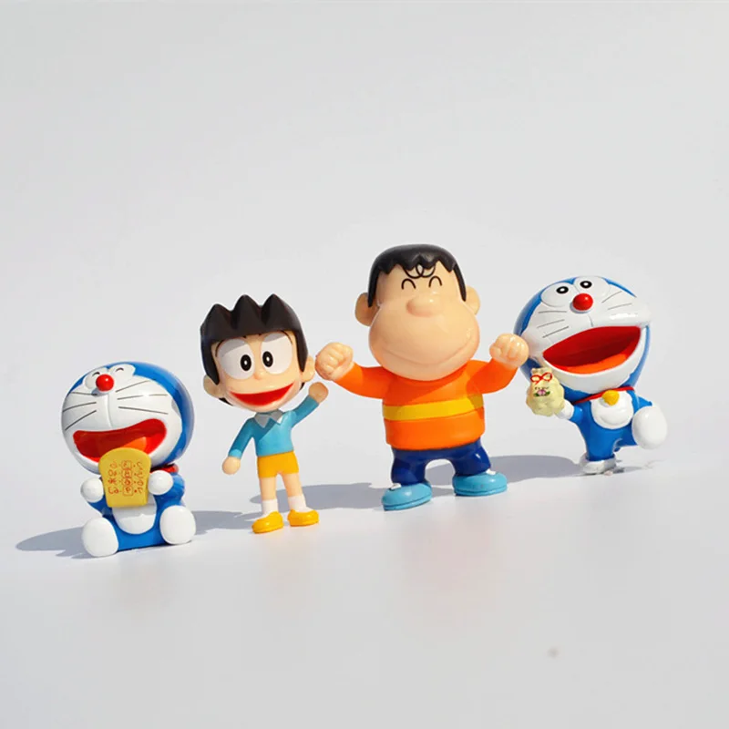 8 шт. 5 7 см аниме Дораэмон ПВХ фигурка Коллекционная модель игрушки кукла нобита