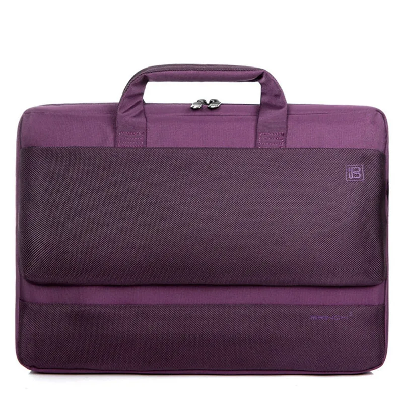 Сумка для компьютера 15 17 дюймов водонепроницаемая нейлоновая сумка для ноутбука на плечо для Macbook Pro hp Dell lenovo Tablet PC сумка портфель сумки - Цвет: Purple