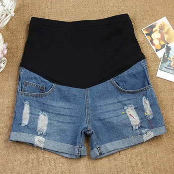 

Maternity Denim Shorts fashion Jeans Short maternity shorts summer paint maternity pants Clothes For Pregnant Women summer style