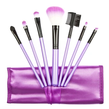 

7Pcs Makeup Brushes Set Pro Powder Foundation Eyeshadow Eyeliner Lip Blush Cosmetic Beauty Make up Brush with leather bag