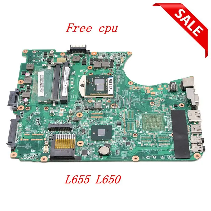 NOKOTION محمول لوحة أم لأجهزة توشيبا الأقمار الصناعية L655 L650 A000075380 31BL6MB0000 DA0BL6MB6G1 اللوحة HM55 DDR3 شحن وحدة المعالجة المركزية