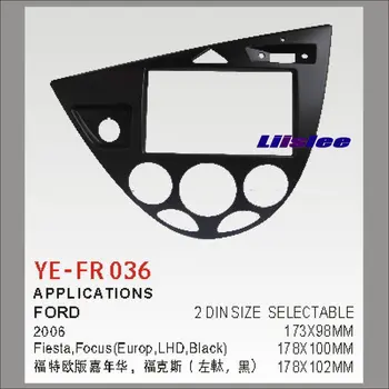

Car Refitting DVD GPS NAV Frame For Ford Fiesta For Focus 2002-2008 2 DIN CD DVD Panel Dash Board Kit Radio Frame Audio