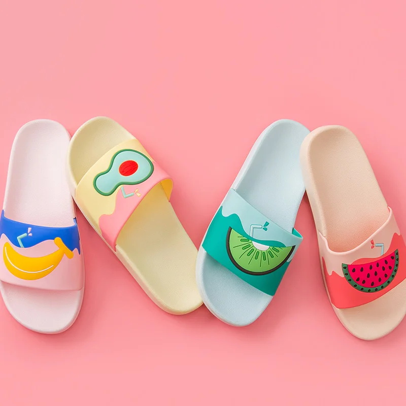 

posee Women Summer Slippers Cute Fruits Watermelon Avocado Soft Sole Beach Slides Indoor & Outdoor Slippers Sandals Women Shoes