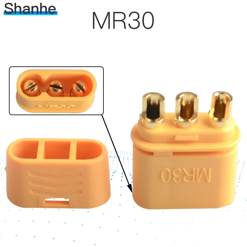 MR30 5pcs 5 шт. Женский Мужской XT30 XT60 XT90 штекер Мужской Женский Пуля разъем Вилки для RC Lipo батареи разъемы - Цвет: MR30 5pcs