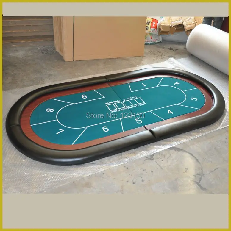  TP-B03 100*210CM Poker Table Top foldable Casino tabletop Two fold with waterproof fabric Big Size