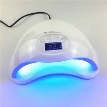 SUN5 Plus 48 Вт УФ светодиодный светильник с двумя руками Светодиодная лампа для ногтей сушка ногтей; уход за УФ-гель для ногтей с ЖК-таймером сенсорные инструменты