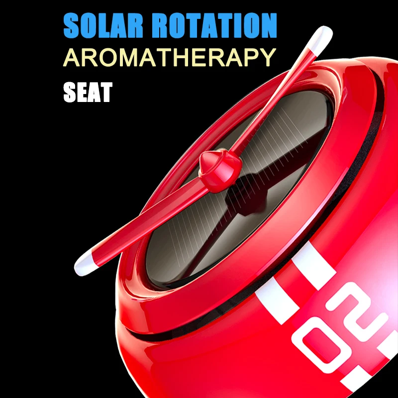 

Solar Power Rotation Helicopter Car Air Freshener Perfume Seat Saucer Balm Flavor Fragrance Perfumes Auto Accessories Interior