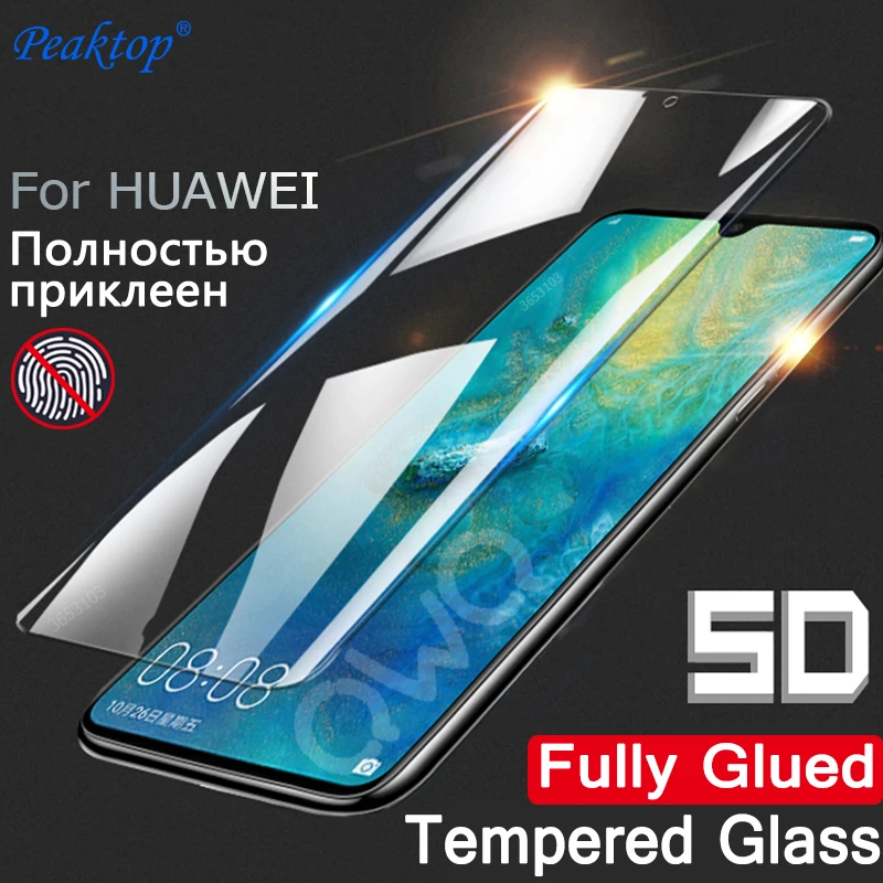 2 шт. 5D полное закаленное стекло для Huawei P smart Plus Mate 20 10 P20 Lite Pro Защита экрана P10