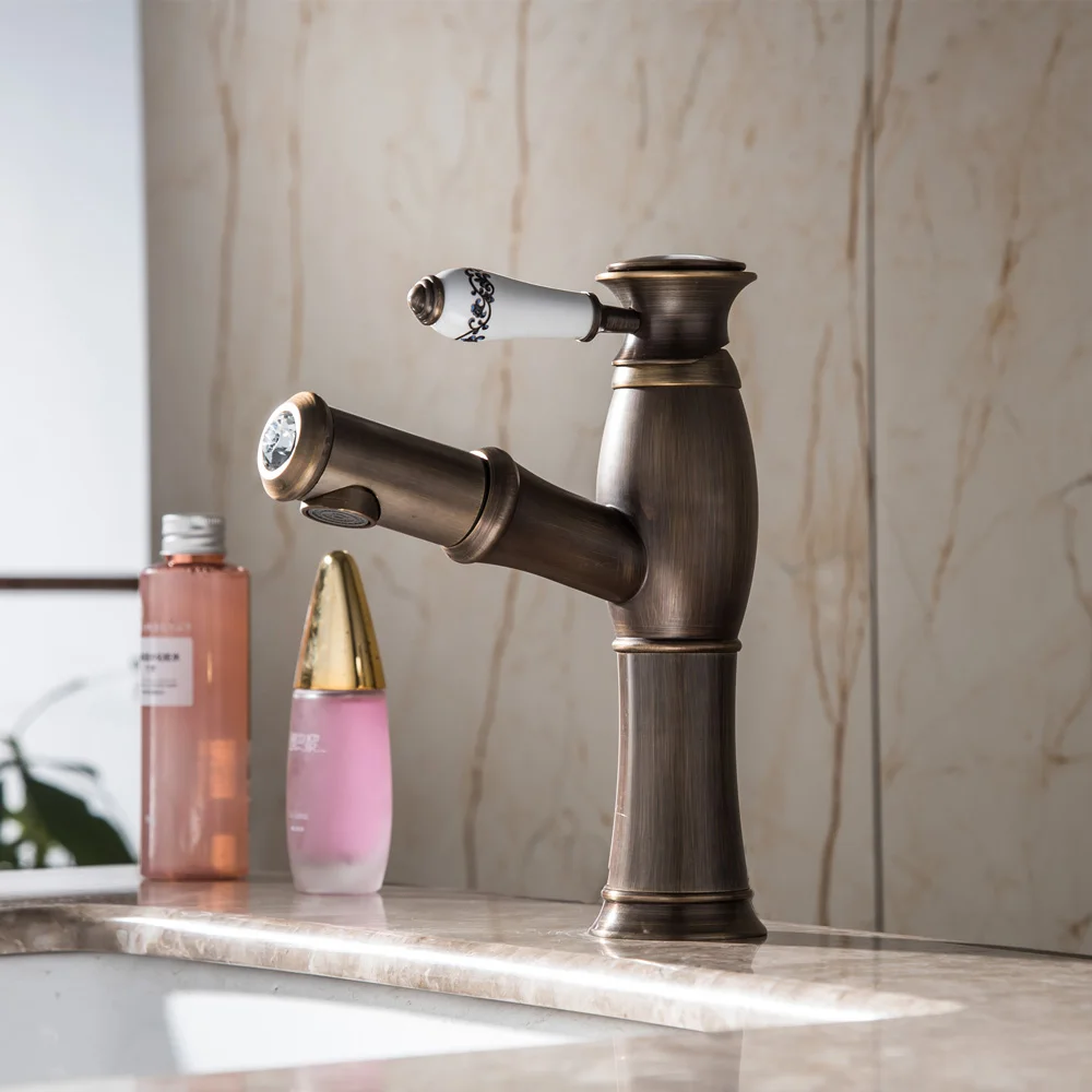 Basin Faucet Single Handle Pull Out Kitchen Tap Single Hole Handle Swivel 360 Degree Water Mixer Tap Mixer Tap Torneiras Mci1