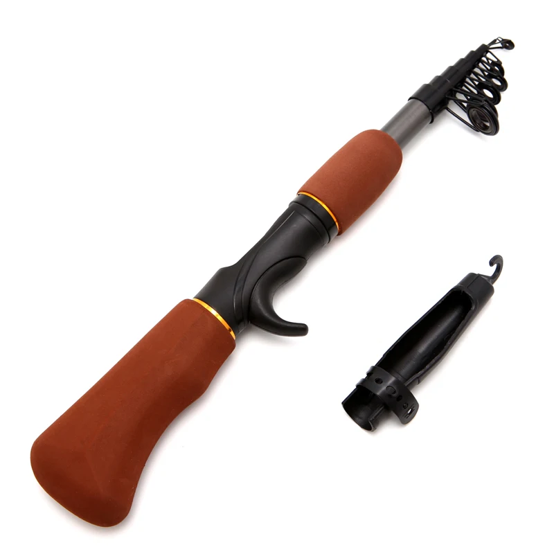 

1.6M Fishing Rod Portable Carbon Fiber Telescope Fishing Rod Travel Sea Rock Spinning Pole