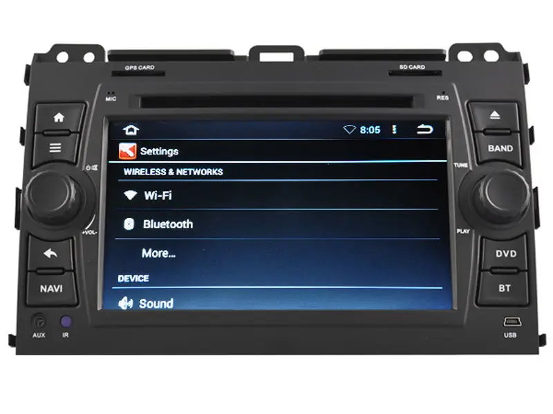 Sale Quad Core Android 5.1 6.0 7.1 Car DVD Player Radio For Land Cruiser Prado 2002-2008 Car Headunit GPS Navigation Stereo Sat Nav 8
