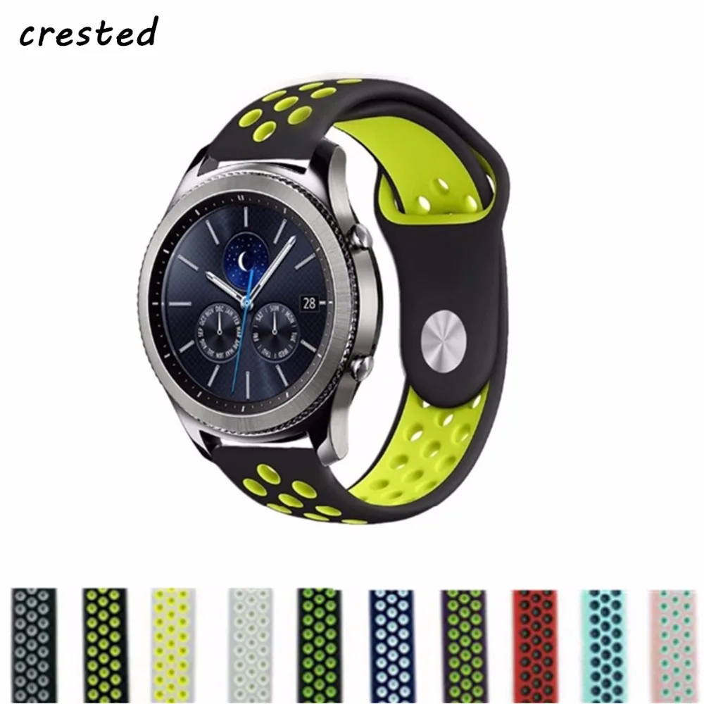 CRESTED silicone sport band For samsung gear s3 Frontier/Classic/Galaxy