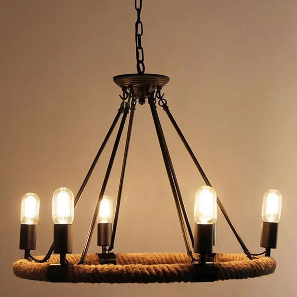 Classical Industrial Style Metal Resin Castle Pendant Light Vintage Classical Industrial Style Metal Resin Castle Pendant Light Vintage Edison Bulb Hemp Rope Suspension Lamp E27 12 Free In Lights From