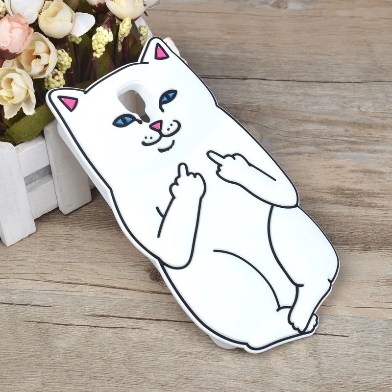 Cut Cat Painting Silicone Case For FLY FS504 Cirrus 2 Soft Silica gel Cartoon Pattern Cover For Fly FS 504 Phone Bags & Cases