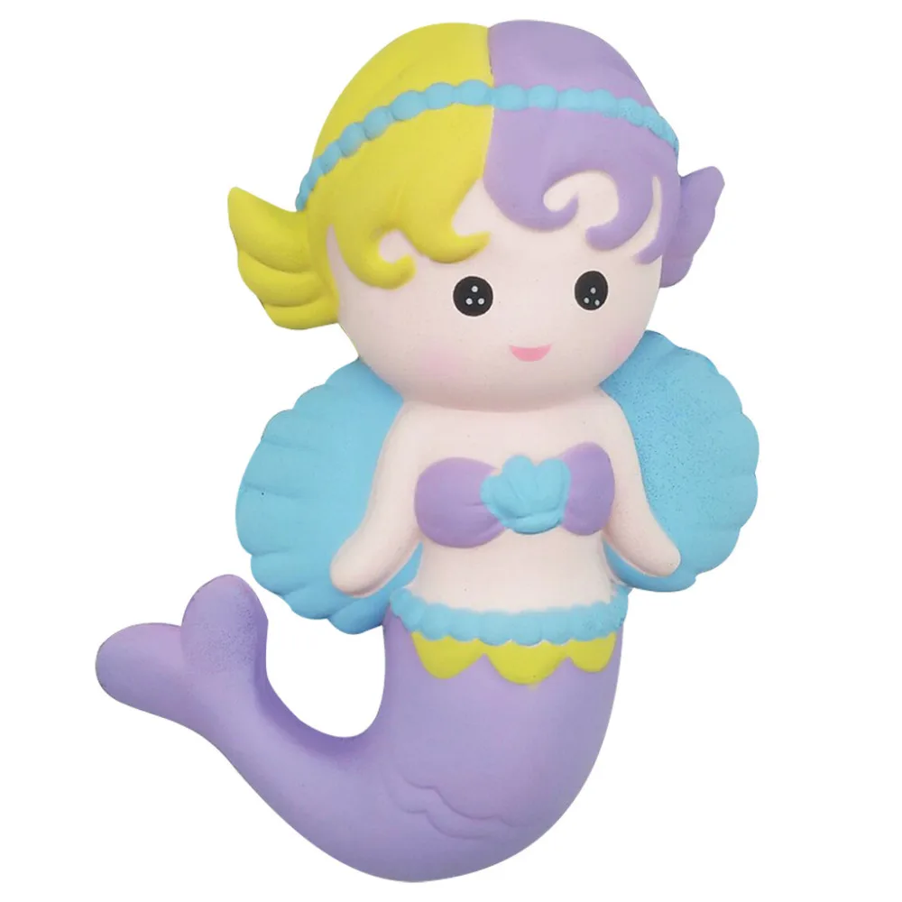 Декомпрессия Squeeze toy Angel mermaid медленный рост игрушки для снятия стресса детская