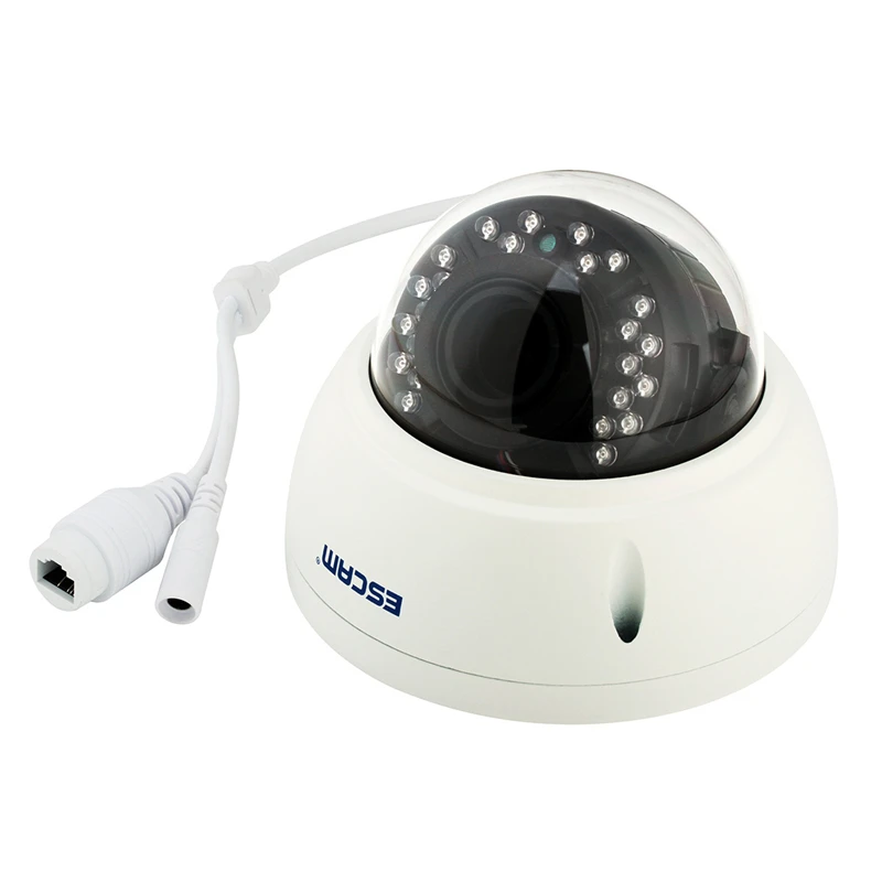 

ESCAM Surveillance Outdoor Camera Weatherproof Dome IP Camera H.265 4MP 1520P Onvif P2P IR Night Vision Security CCTV Camera