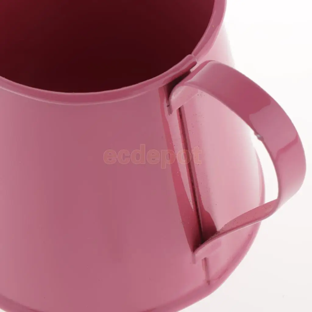 Rustic Vintage Iron Metal Watering Can Flower Bucket Vases Garden Balcony Home Office Decor