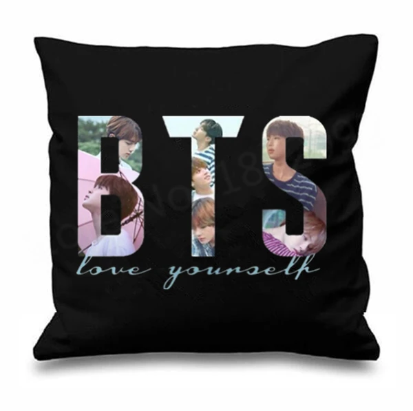 New Hot BTS Love Yourself Throw Pillow Case Bangtan Boys ...
