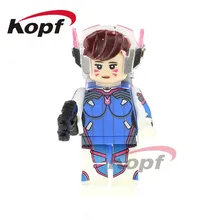 50 шт. PG1160 Супер Герои D. VA Черная Лилия Jamison Fawkes Widowmaker Ana Amari кирпичи экшн строительные блоки игрушка-подарок для детей