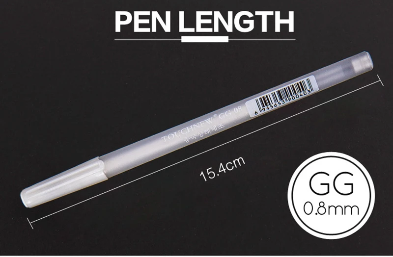 1 шт. 0,8 мм белая ручка для рисования эскиз граффити художественные маркеры манга дизайн крючок карандаш канцелярские товары школьные товары для рукоделия