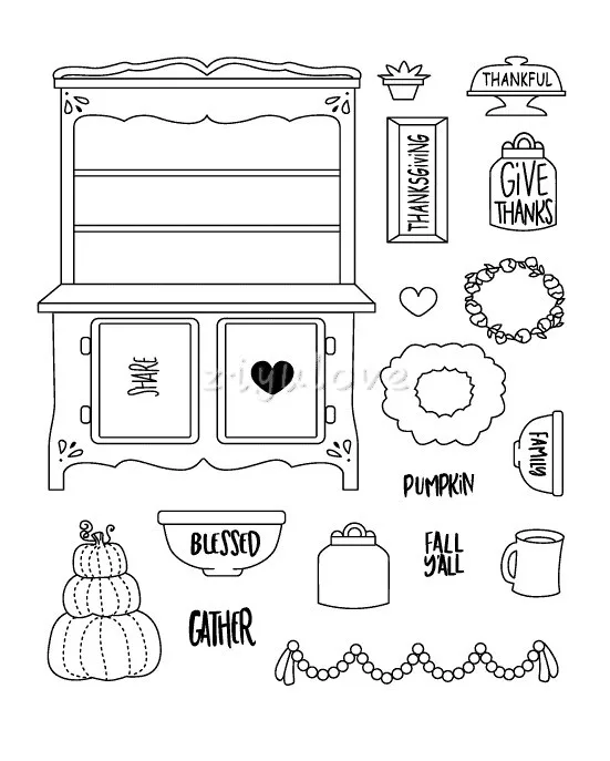 

give thanks/Transparent Clear Stamps for DIY Scrapbooking/Card Making/Kids Christmas Fun Decoration Supplies