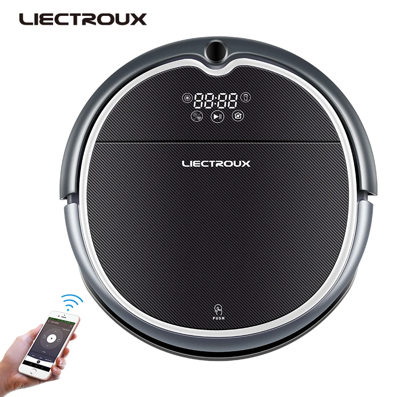 (New Arrival) LIECTROUX Robot Vacuum Cleaner Q8000, WiFi App,Map Navigation,Smart Memory,UV Sterilize,Wet Dry Mop,Suction 3KPa