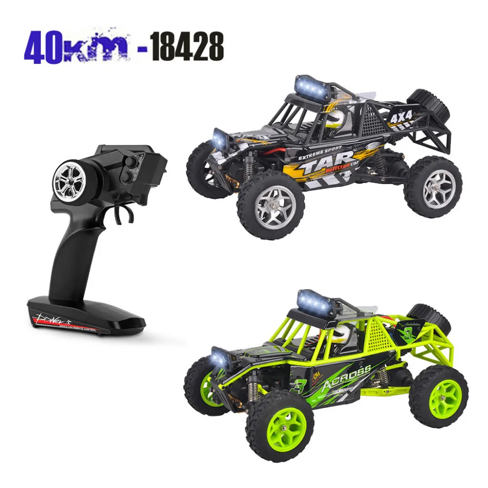 

Wltoys 18428 Upgraded 540 Brush Motor High Speed 40km/h 1:18 4D 2.4G RC Car