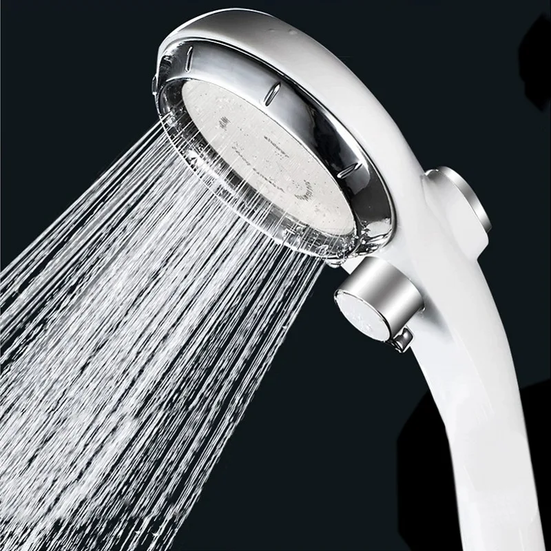 

Detachable High-Pressure Water Saving Handheld Round Shower Head with ON/OFF Adjustable Water Volume Switch