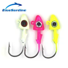 BlueSardine 3 шт. 9,2 г 4,5 см крючки с металлической головкой крючок рыболовные крючки из углеродистой стали крючок рыболовный крючок морской крючок 3 цвета