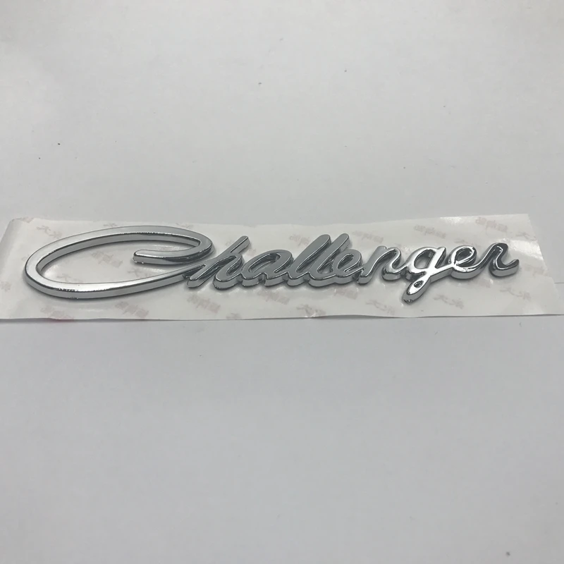 

Soarhorse Set of 2 For Dodge Challenger Chrome Trunk Fender Logo Emblem Script Nameplate Badge Stickers