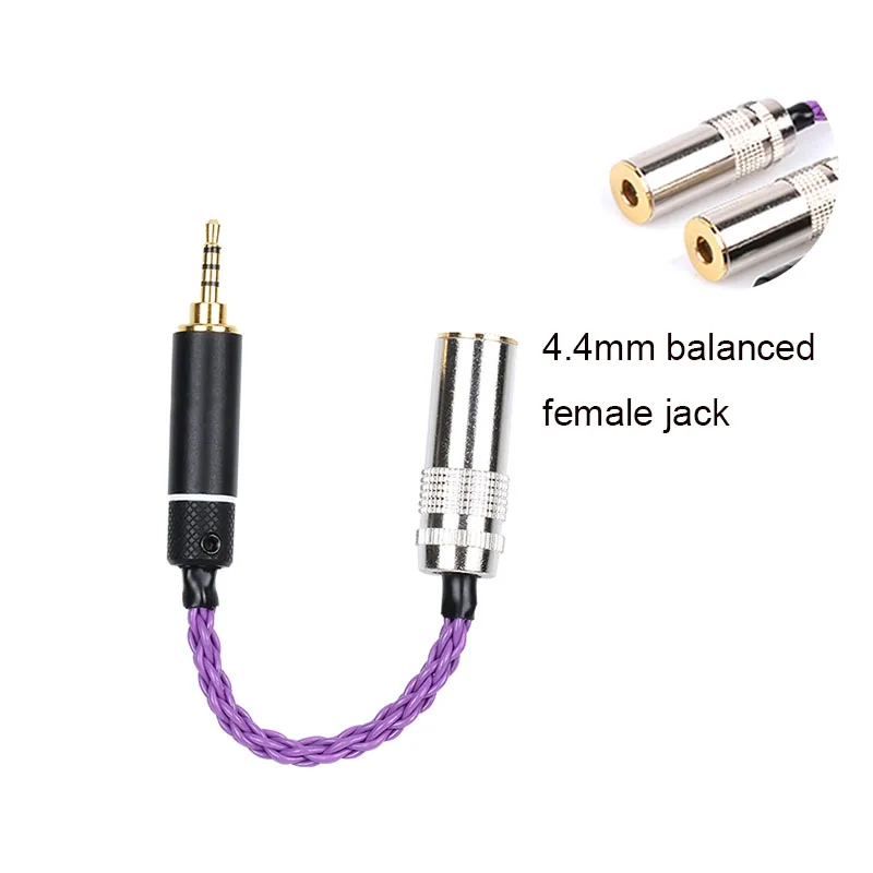 OKCSC HiFi Audio Cable 3.5mm 2.5mm 4.4mm Balanced Female Mum Adapter Cable to Male Output Dad for SONY Earphone Amplifier MP3