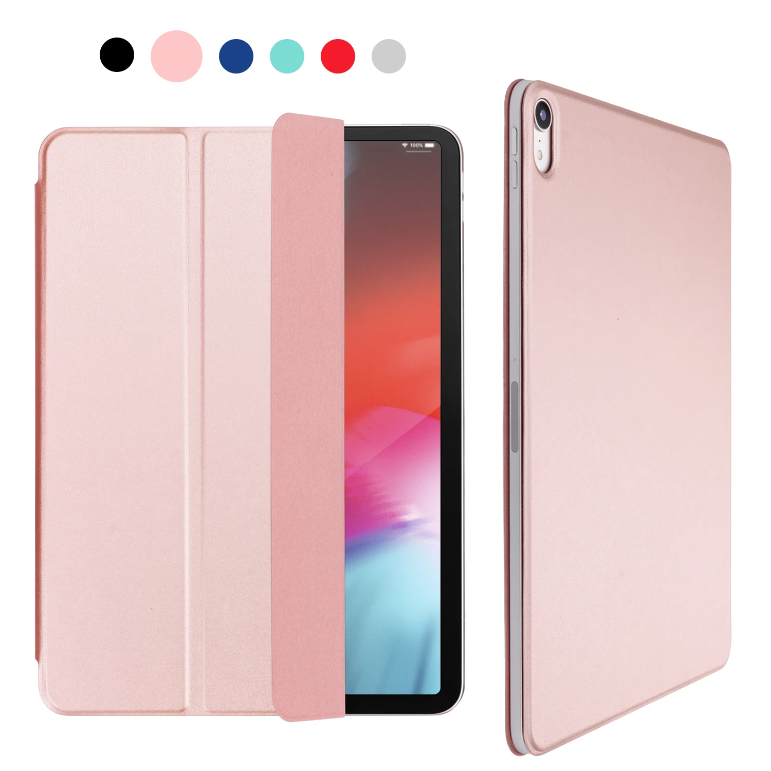 Магнитный чехол GOOJODOQ для iPad Pro 12 9 2018 Поддержка беспроводной зарядки Apple Pencil Smart Cover