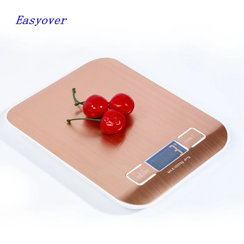 10kg Golden Big Digital Scale 10kg 1g Stainless Steel Electronic Weight