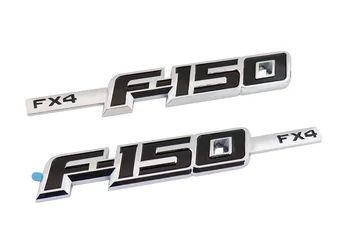 

2 pcs Chrome black FX4 F-150 for F-150 Raptor FX4 Sport Fender Emblem Badge Sticker