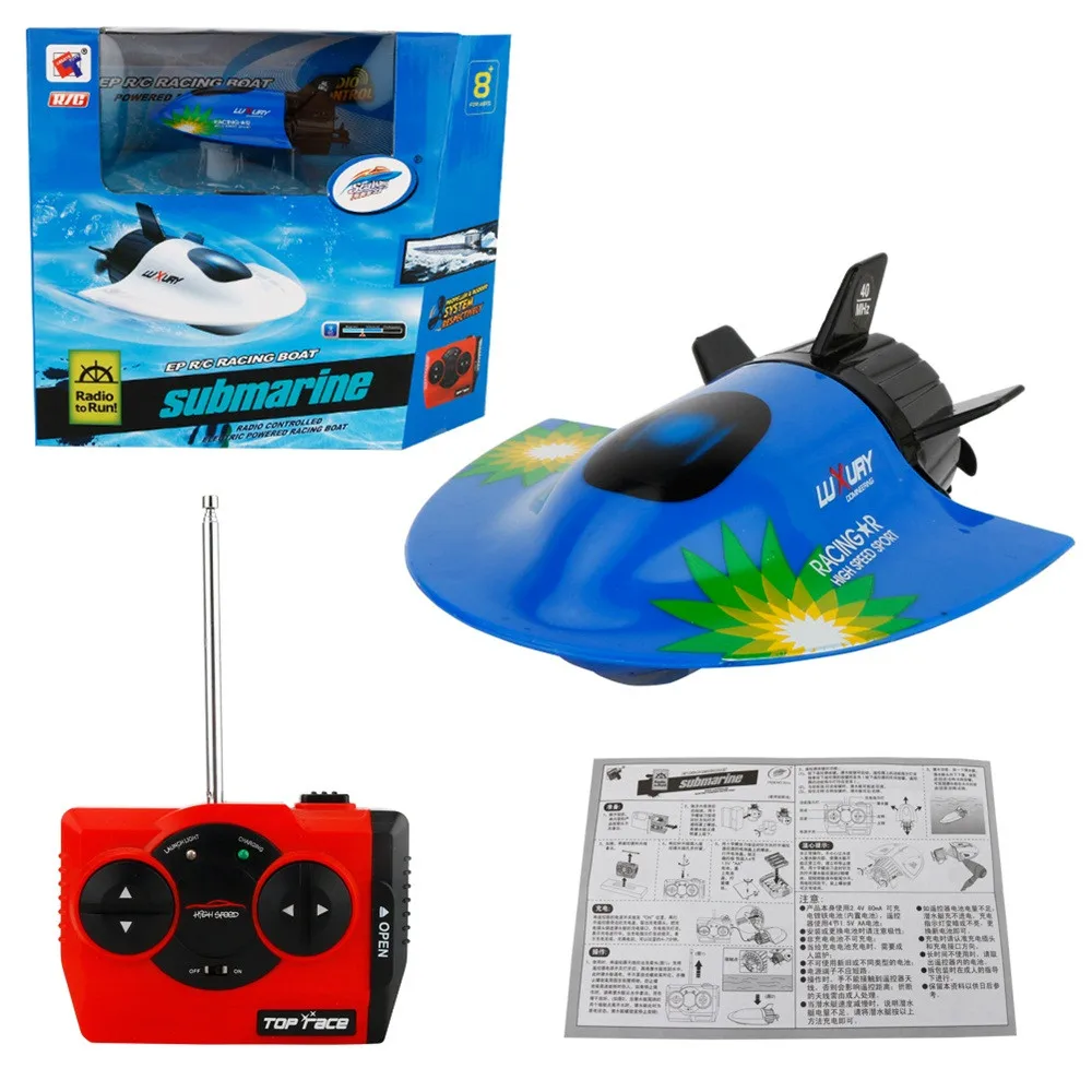Игрушки для детей RC Подводная лодка скоростная лодка Мини электрическая радио дистанционное управление погружные лодки рождественские детские игрушки