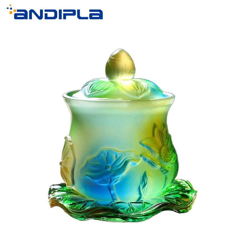 Colored Glass Holy Water Bottles Buddhist Supplies Lucky Feng Shui